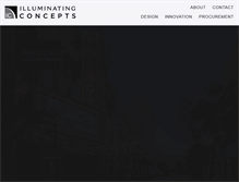 Tablet Screenshot of illuminatingconcepts.com